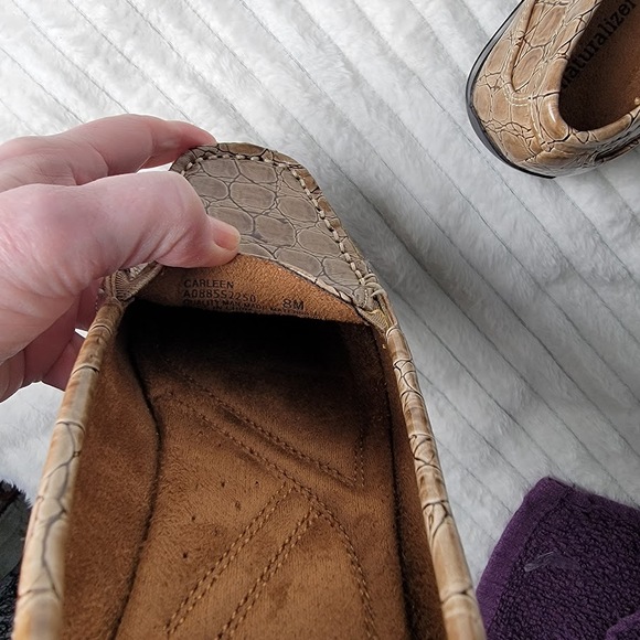 Naturalizer Carleen Loafers Women’s 8M Faux‎ Croc Embossed Comfort Slip On Shoes - Picture 8 of 11